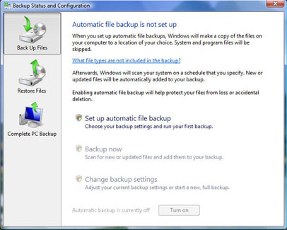 personal computer backup personal computer backup